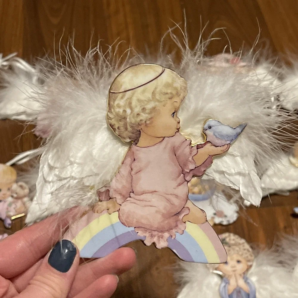 Bradford Exchange:Small Blessings Porcelain Angel Ornament 
